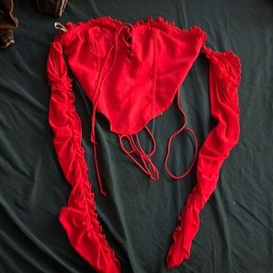 Women’s lace up top